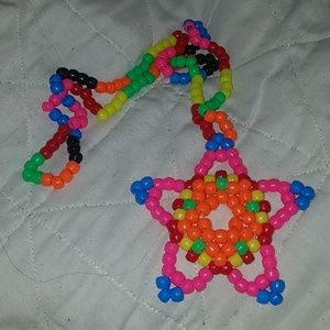 Neon star necklace